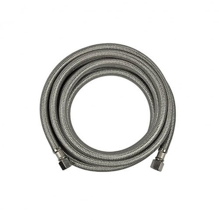 DANCO Supply Line Hose, Flexible, 1/4in Inlet, Compression Inlet, 1/4in Outlet, Compression Outlet, 96in L 59730